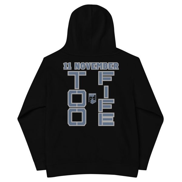 GRANDPA IS A VETERAN TOO FIFE Kids Fleece Hoodie