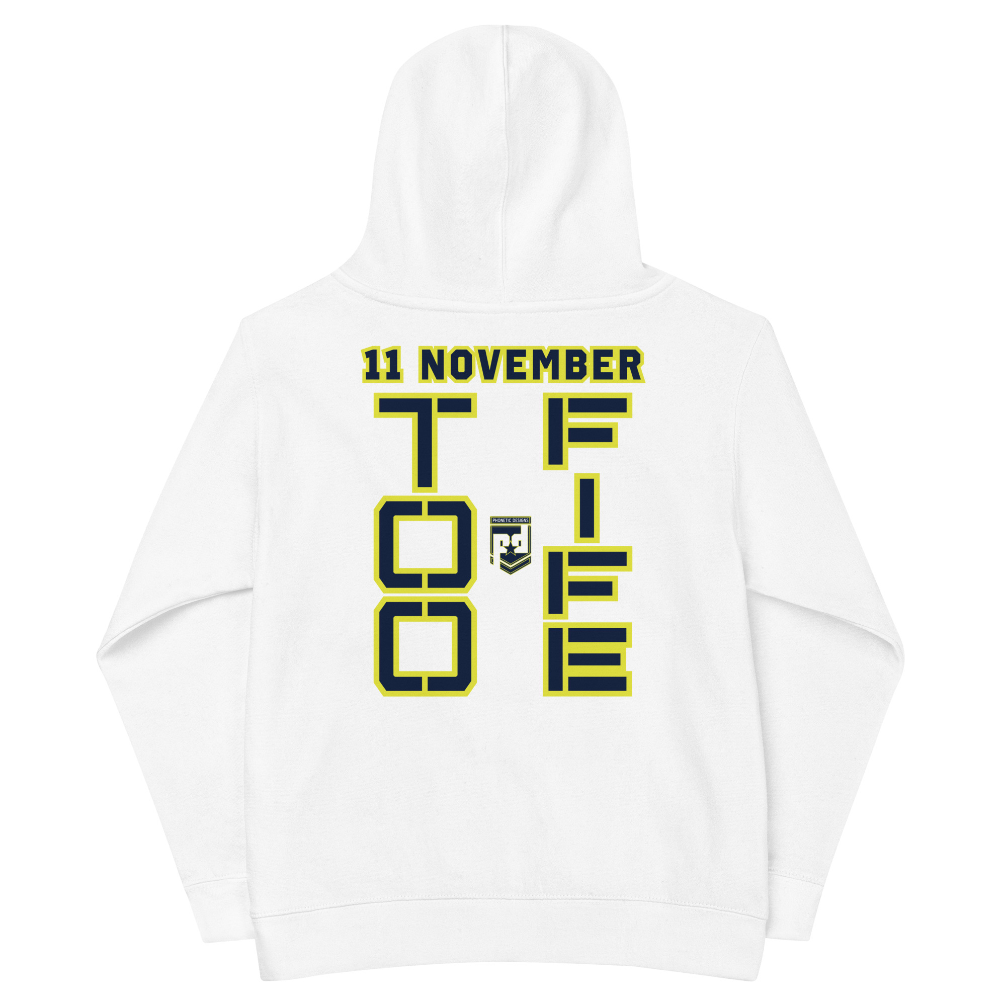 MOM IS A VETERAN TOO FIFE Kids Fleece Hoodie - Image 6