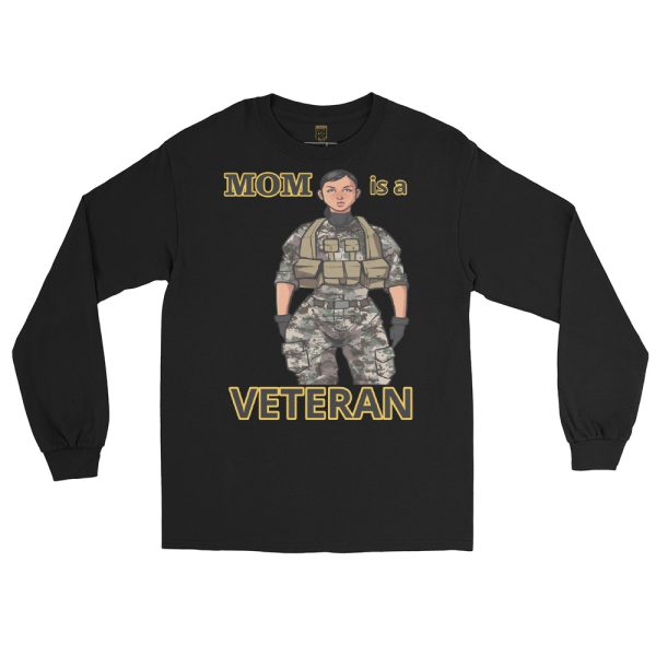 MOM IS A VETERAN TOO FIFE Long Sleeve Shirt