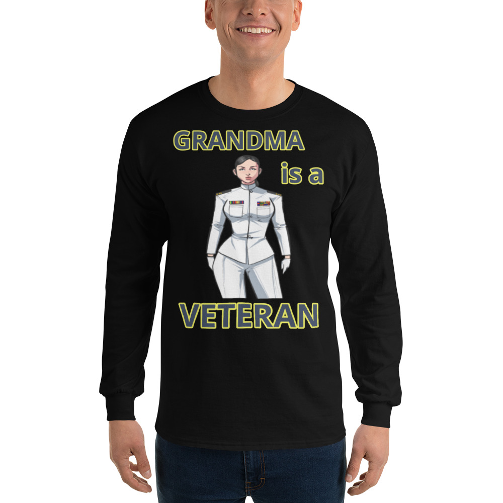 GRANDMA IS A VETERAN TOO FIFE Long Sleeve Shirt