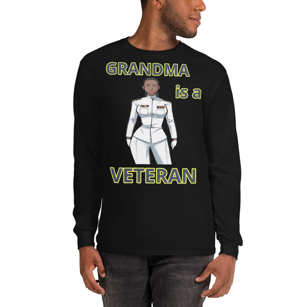 GRANDMA IS A VETERAN TOO FIFE Long Sleeve Shirt