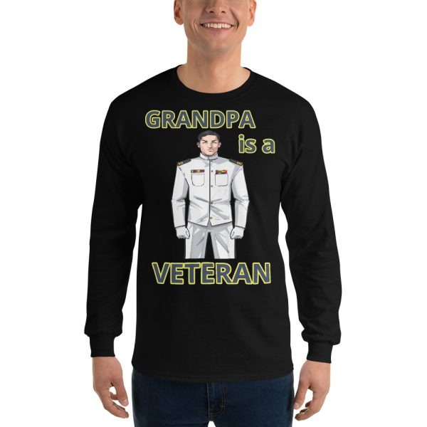 GRANDPA IS A VETERAN TOO FIFE Long Sleeve Shirt