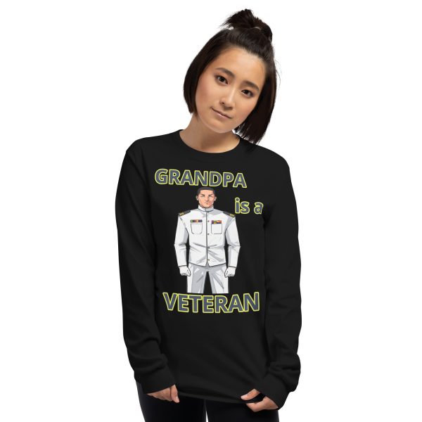 GRANDPA IS A VETERAN TOO FIFE Long Sleeve Shirt