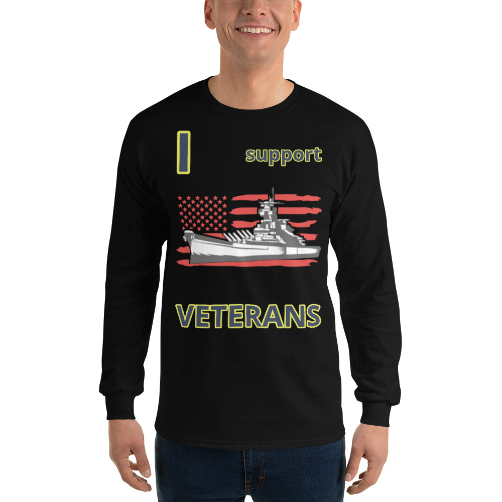I SUPPORT VETERANS TOO FIFE Long Sleeve Shirt