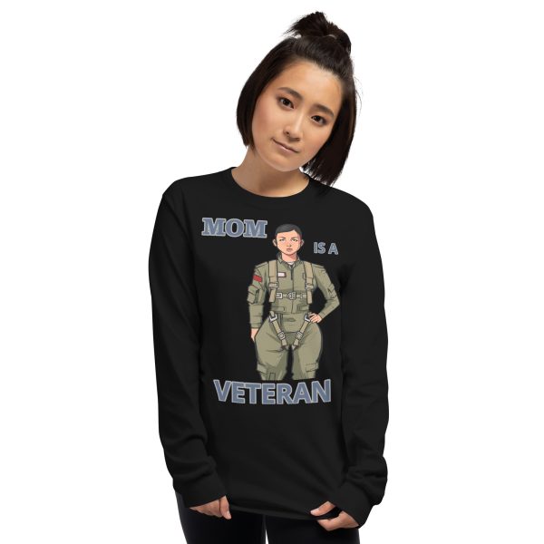 MOM IS A VETERAN TOO FIFE Long Sleeve Shirt