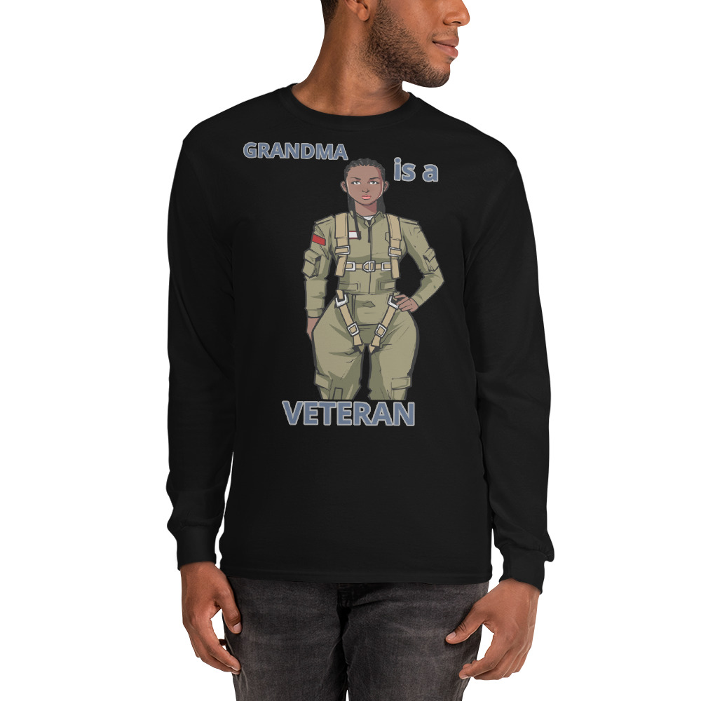 GRANDMA IS A VETERAN TOO FIFE Long Sleeve Shirt