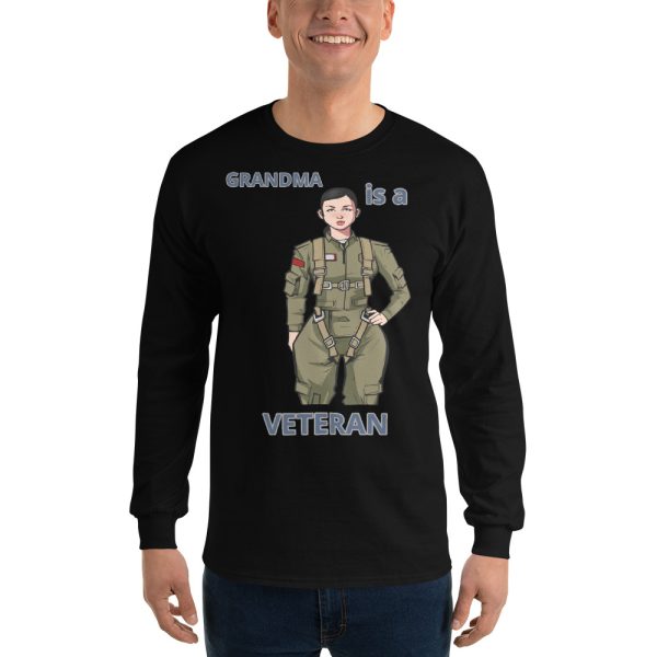 GRANDMA IS A VETERAN TOO FIFE Long Sleeve Shirt