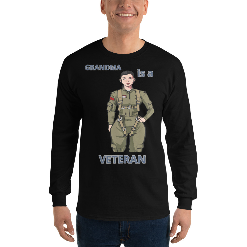 GRANDMA IS A VETERAN TOO FIFE Long Sleeve Shirt