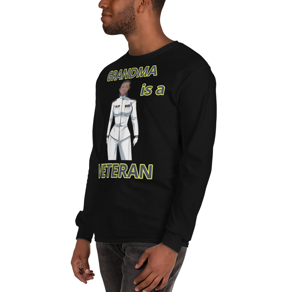 GRANDMA IS A VETERAN TOO FIFE Long Sleeve Shirt - Image 4