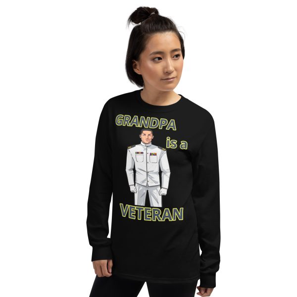 GRANDPA IS A VETERAN TOO FIFE Long Sleeve Shirt