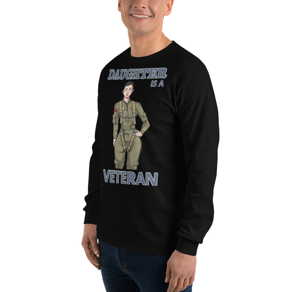 DAUGHTER IS A VETERAN TOO FIFE Long Sleeve Shirt - Image 5