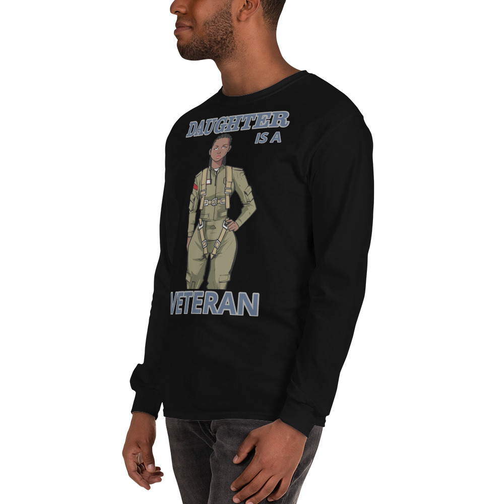DAUGHTER IS A VETERAN TOO FIFE Long Sleeve Shirt - Image 4