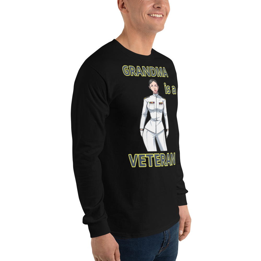 GRANDMA IS A VETERAN TOO FIFE Long Sleeve Shirt - Image 6