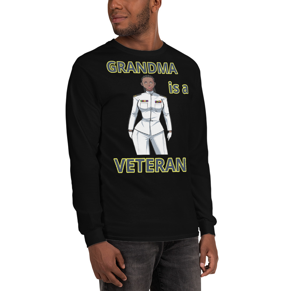 GRANDMA IS A VETERAN TOO FIFE Long Sleeve Shirt - Image 6