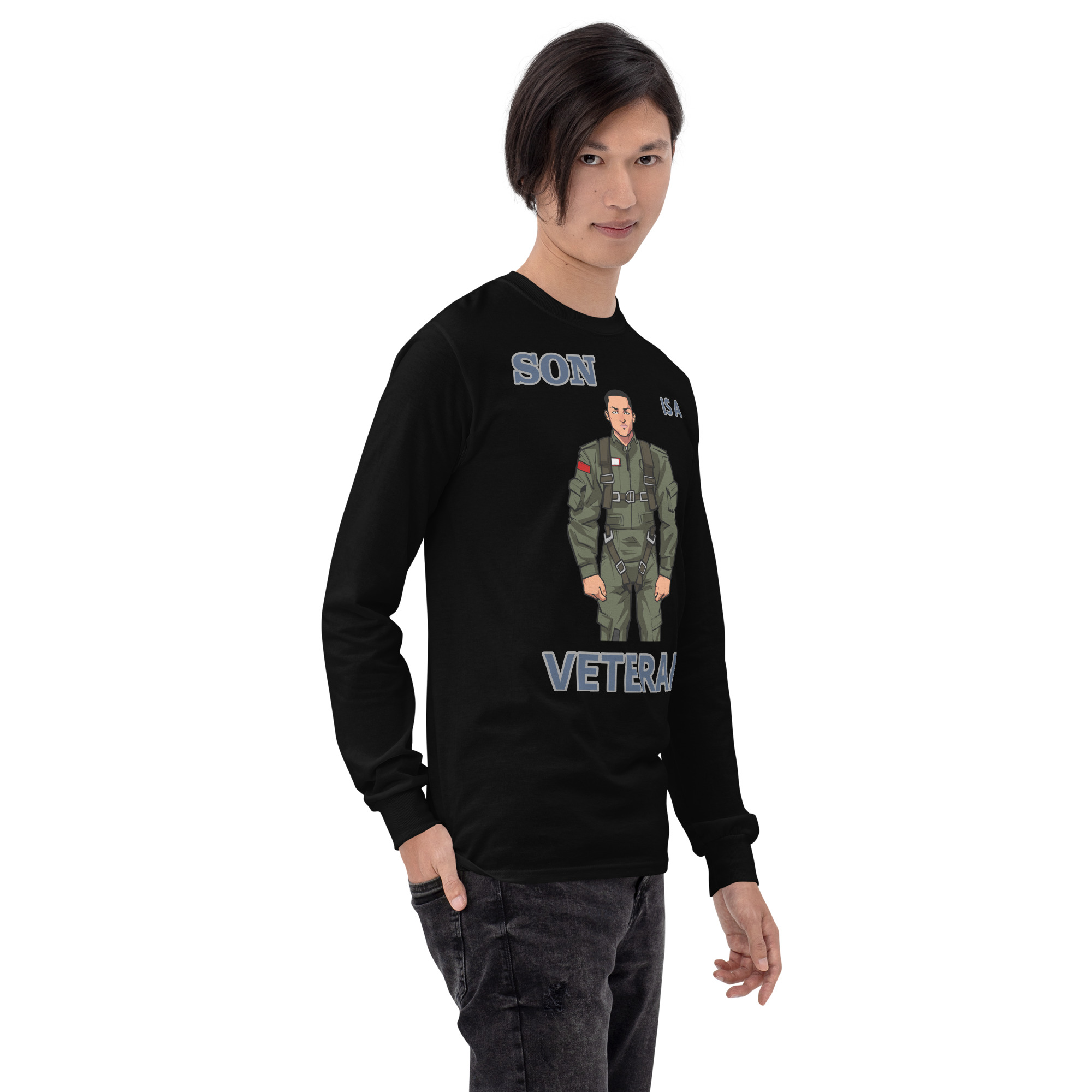 SON IS A VETERAN TOO FIFE Long Sleeve Shirt - Image 6