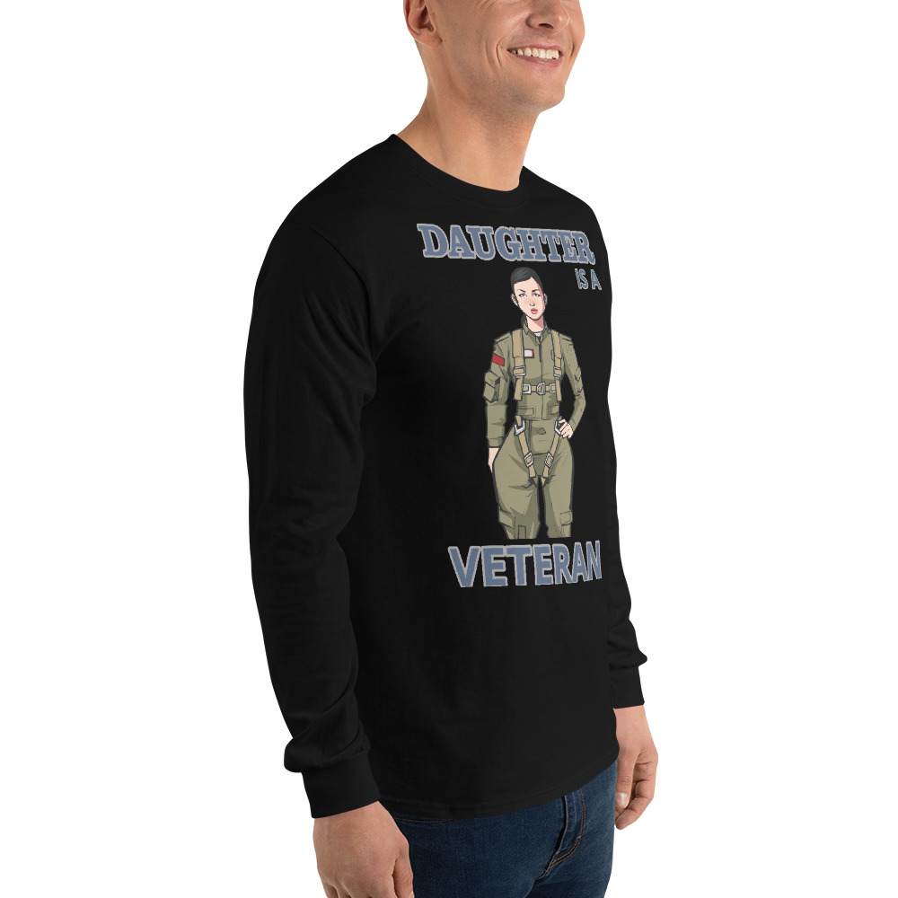 DAUGHTER IS A VETERAN TOO FIFE Long Sleeve Shirt - Image 6