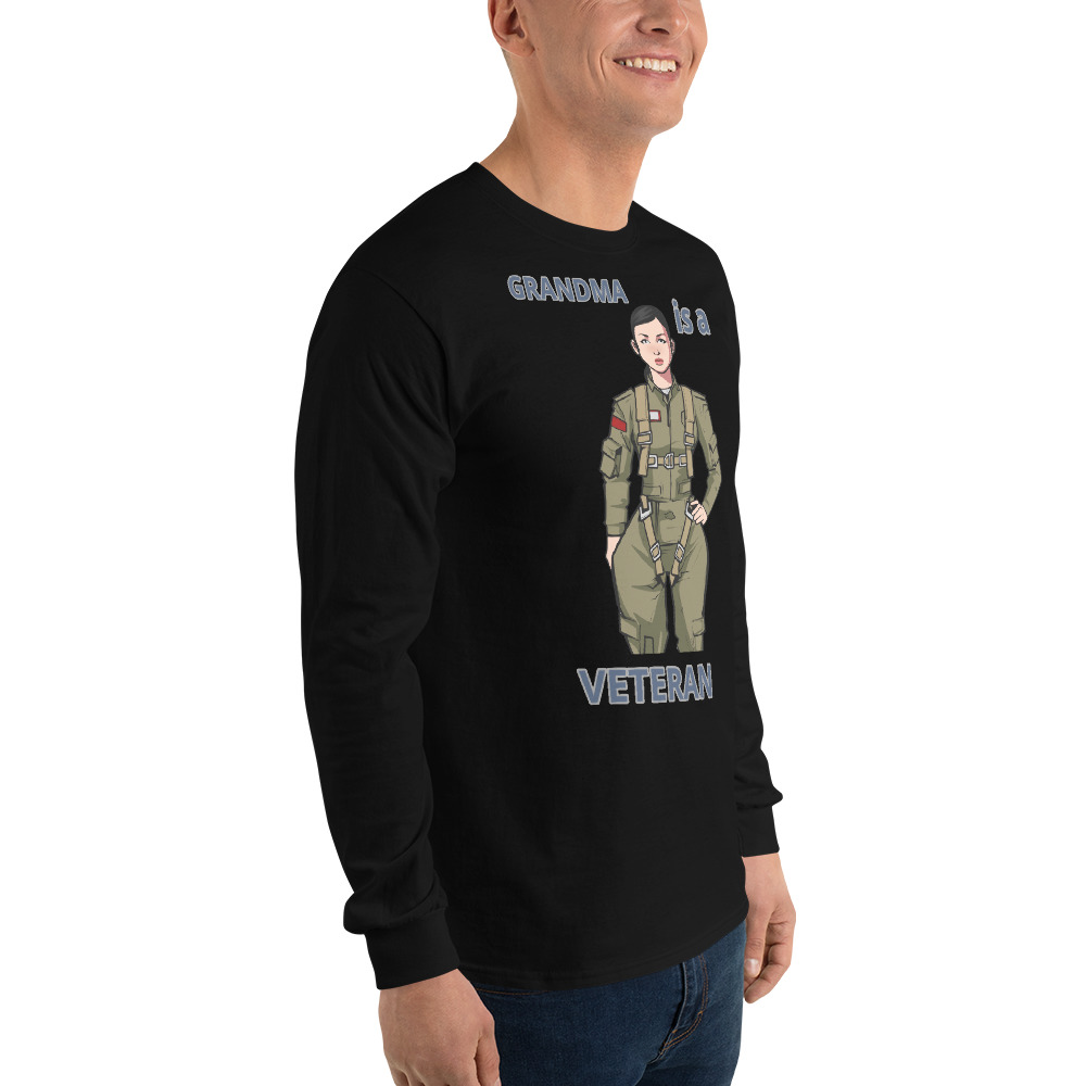GRANDMA IS A VETERAN TOO FIFE Long Sleeve Shirt - Image 6