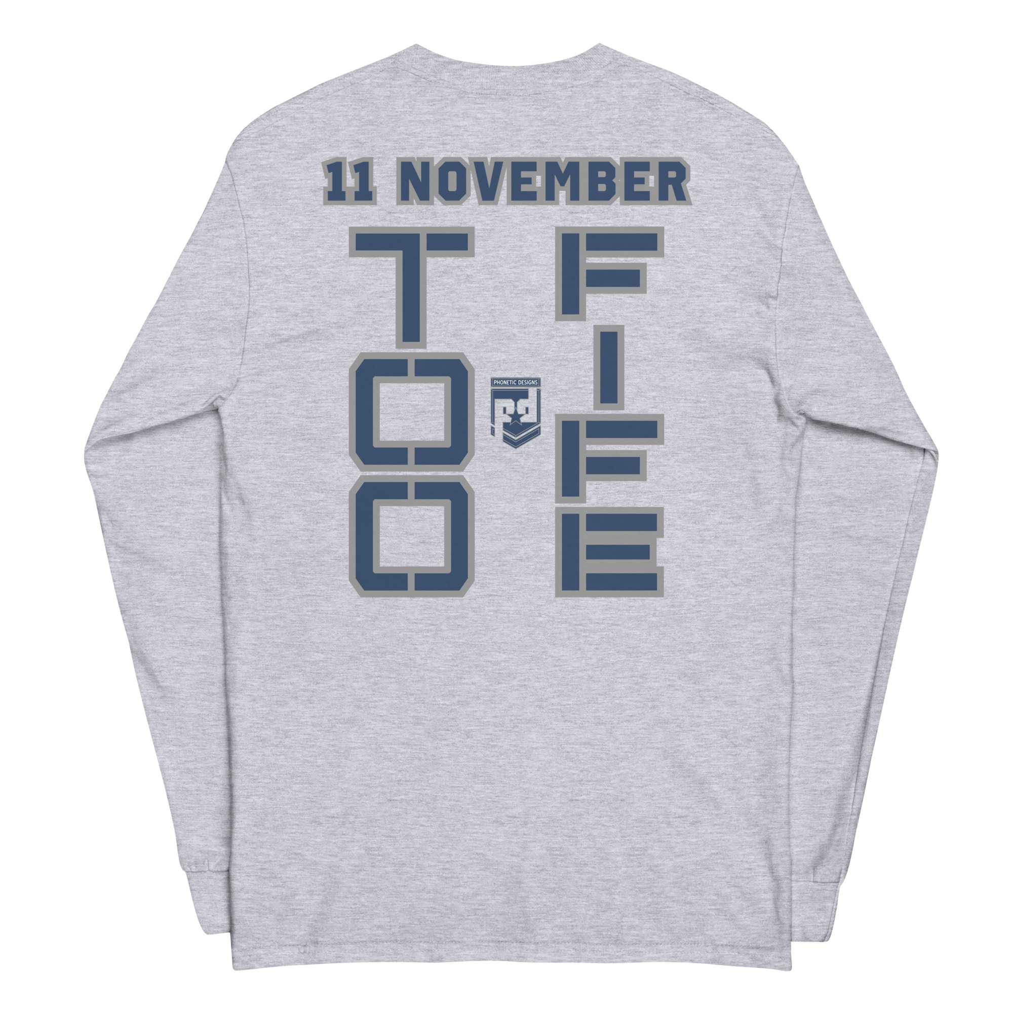 I AM A VETERAN TOO FIFE Long Sleeve Shirt - Image 4
