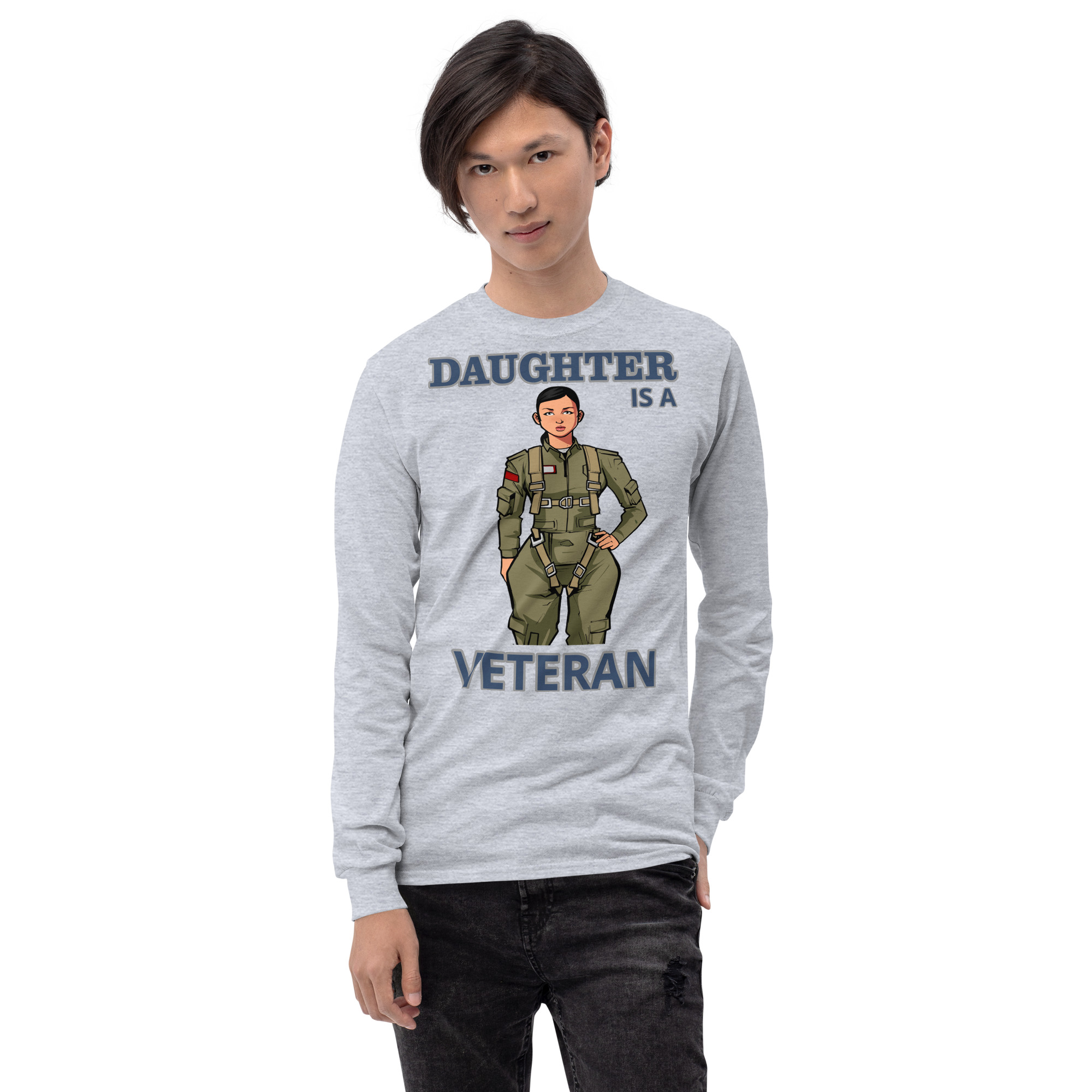 DAUGHTER IS A VETERAN TOO FIFE Long Sleeve Shirt - Image 7