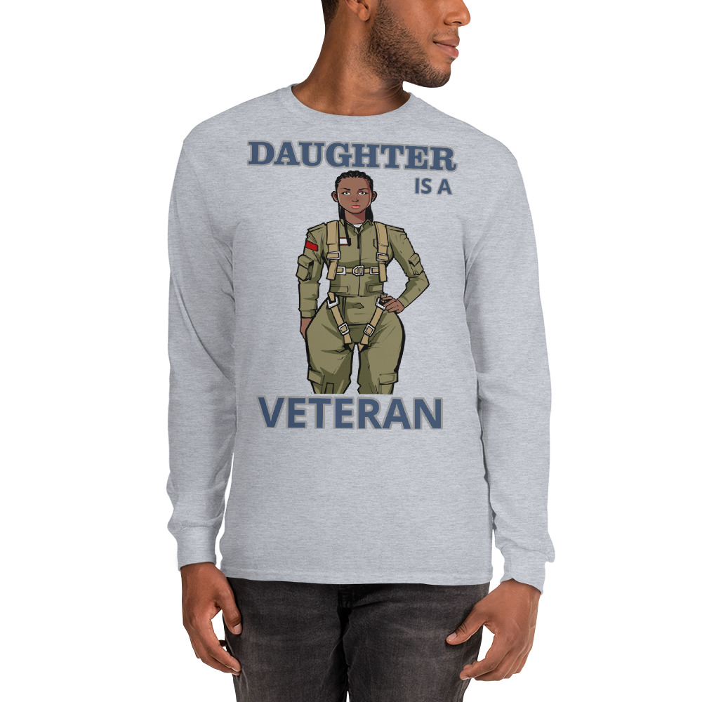 DAUGHTER IS A VETERAN TOO FIFE Long Sleeve Shirt - Image 7