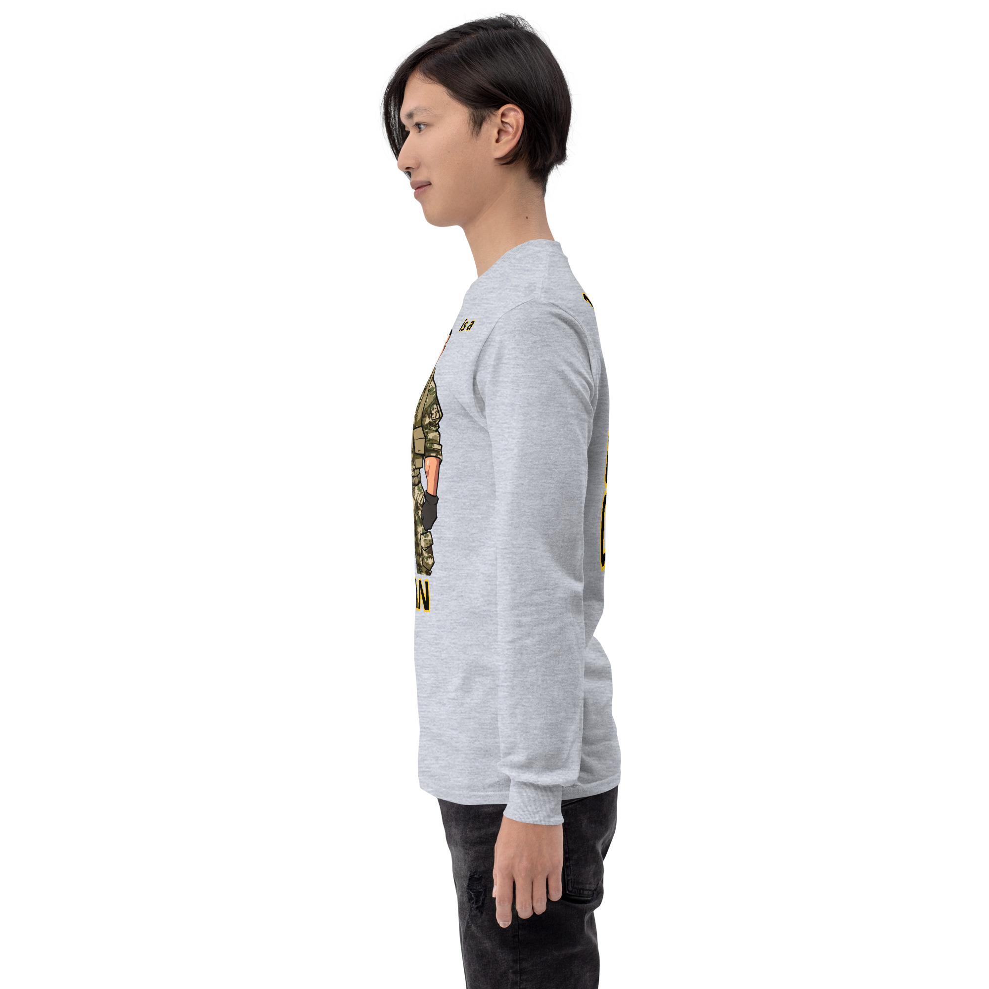 GRANDPA IS A VETERAN TOO FIFE Long Sleeve Shirt - Image 9