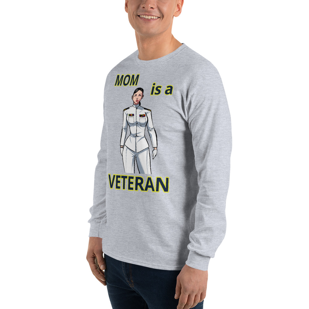 MOM IS A VETERAN TOO FIFE Long Sleeve Shirt - Image 11