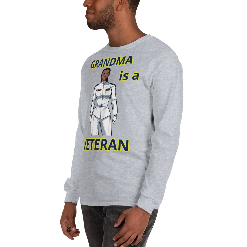 GRANDMA IS A VETERAN TOO FIFE Long Sleeve Shirt - Image 10