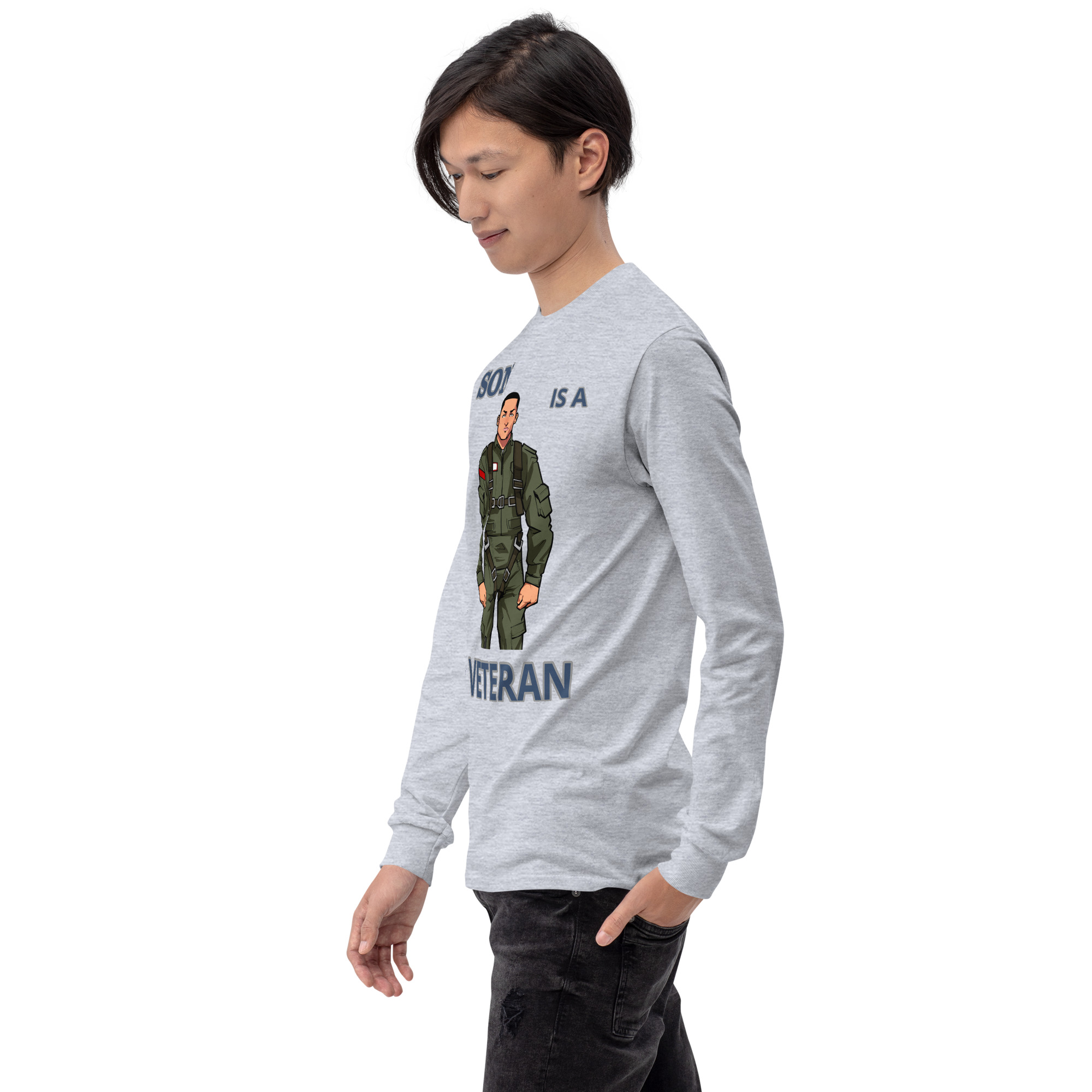 SON IS A VETERAN TOO FIFE Long Sleeve Shirt - Image 10
