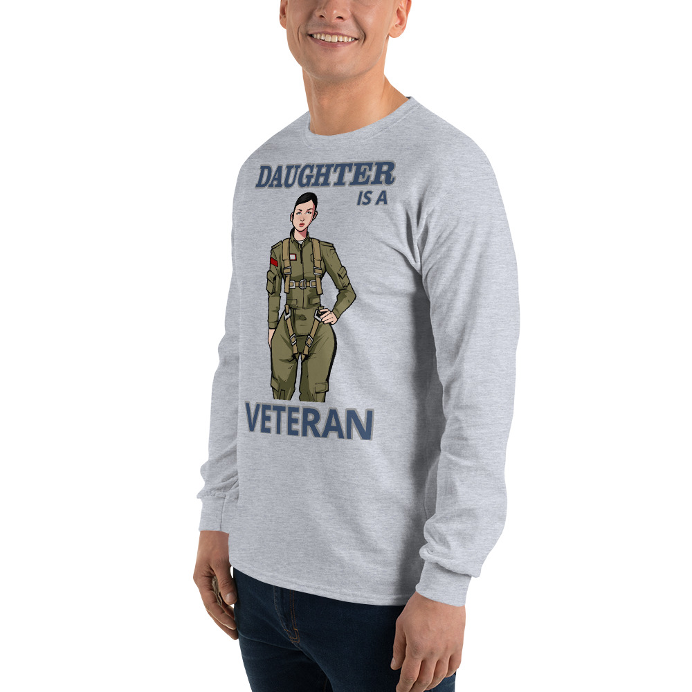 DAUGHTER IS A VETERAN TOO FIFE Long Sleeve Shirt - Image 11
