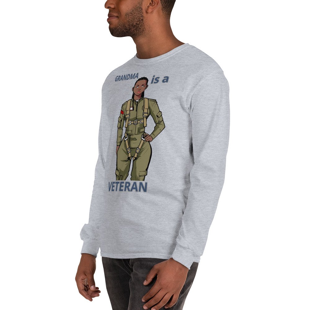 GRANDMA IS A VETERAN TOO FIFE Long Sleeve Shirt - Image 10