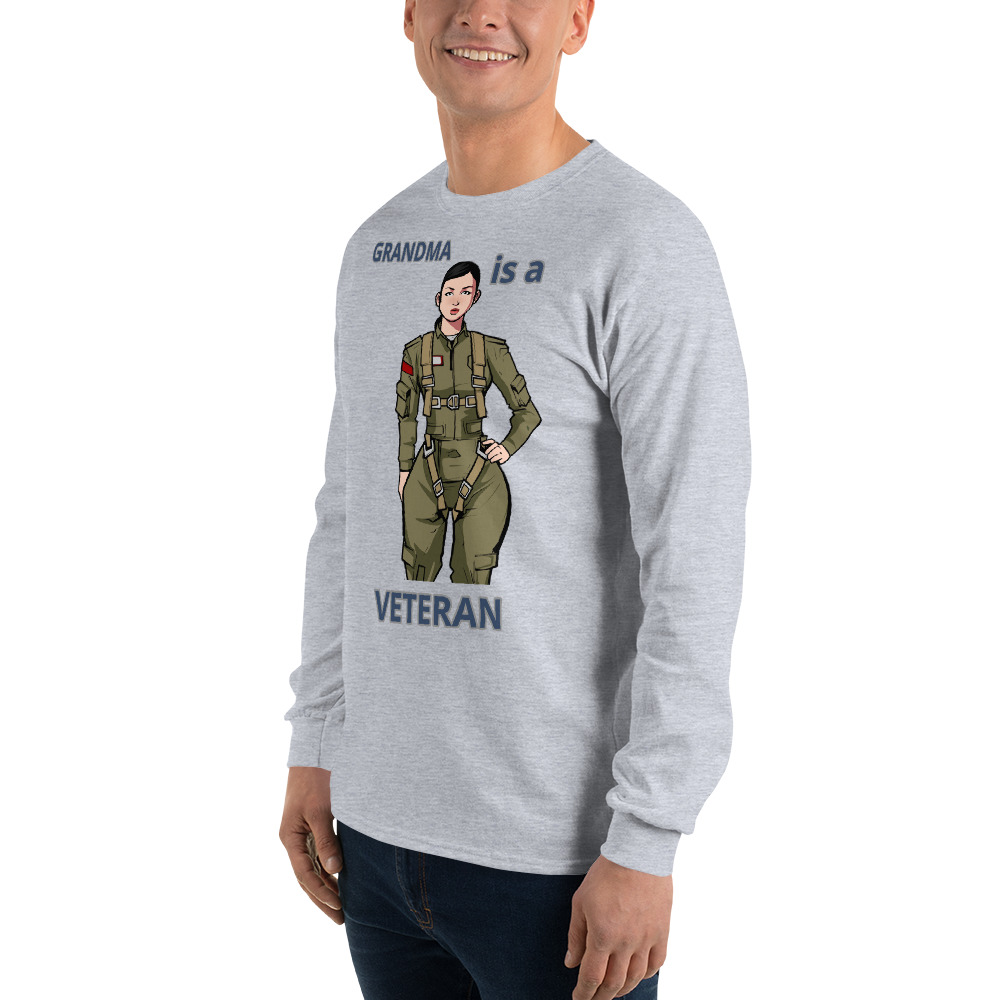 GRANDMA IS A VETERAN TOO FIFE Long Sleeve Shirt - Image 11