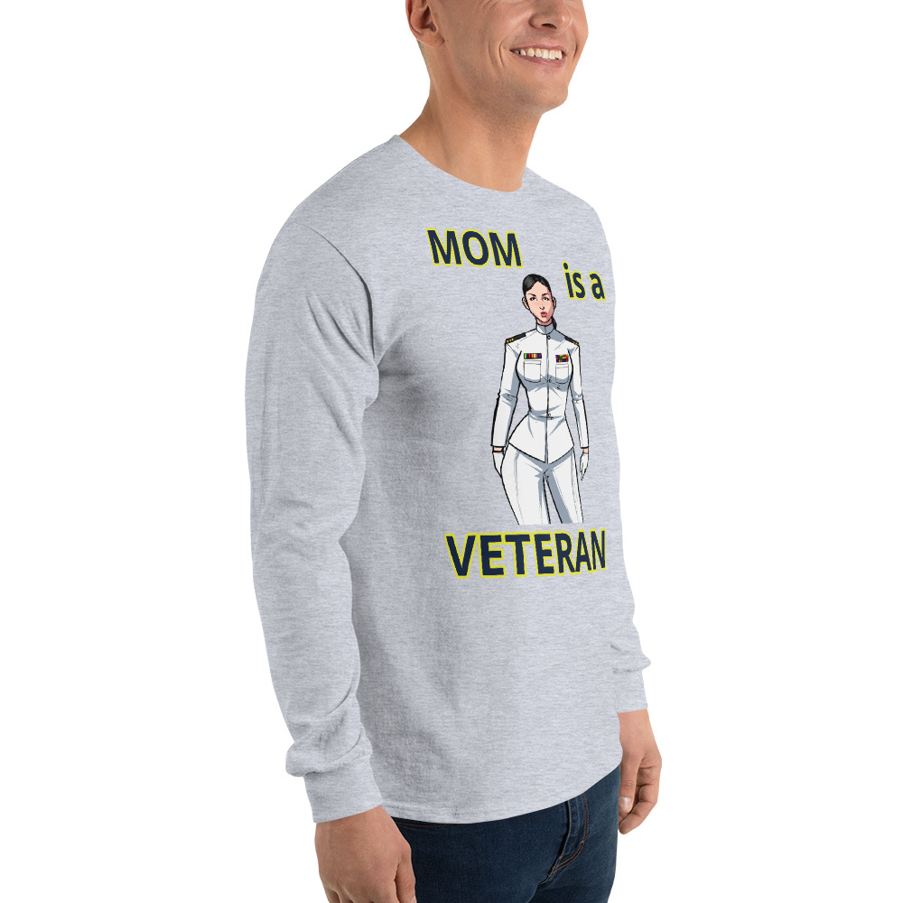 MOM IS A VETERAN TOO FIFE Long Sleeve Shirt - Image 12