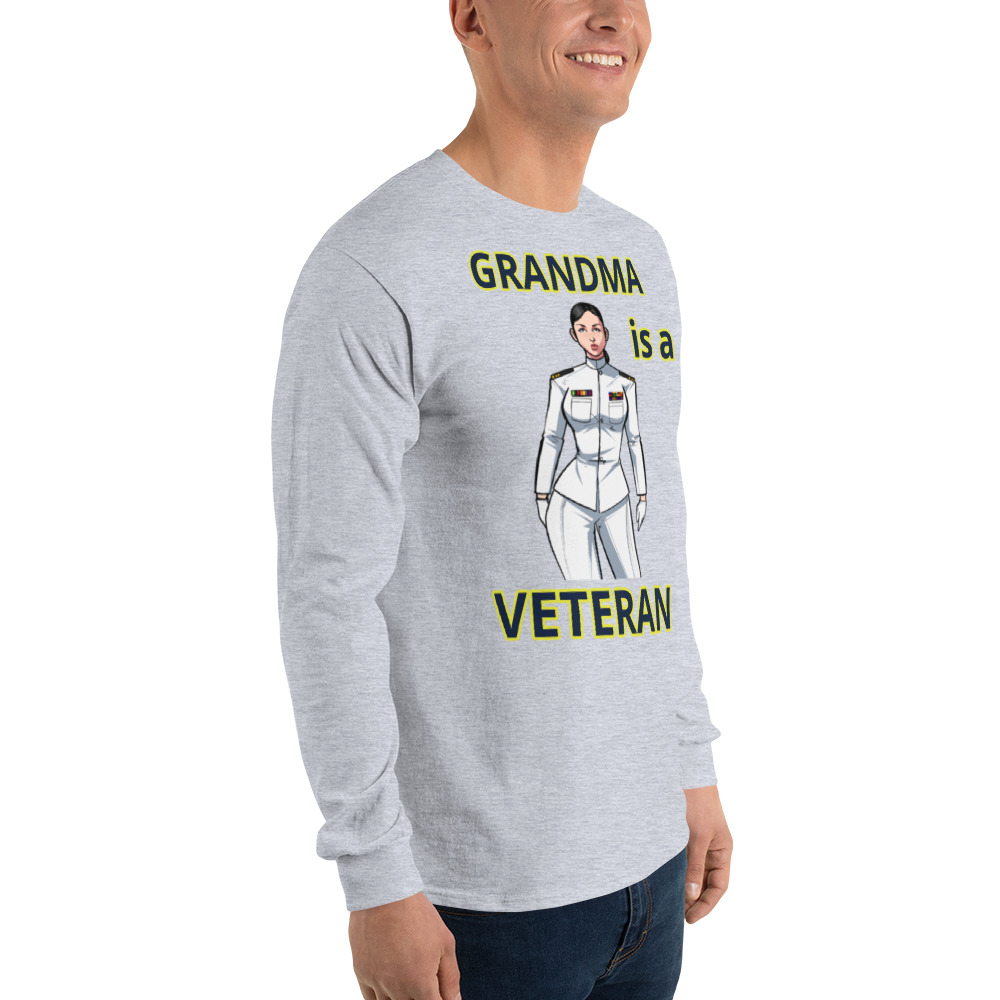 GRANDMA IS A VETERAN TOO FIFE Long Sleeve Shirt - Image 12