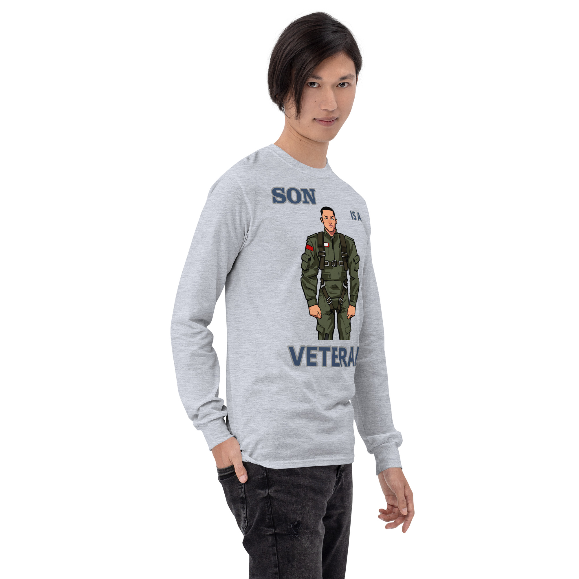 SON IS A VETERAN TOO FIFE Long Sleeve Shirt - Image 12