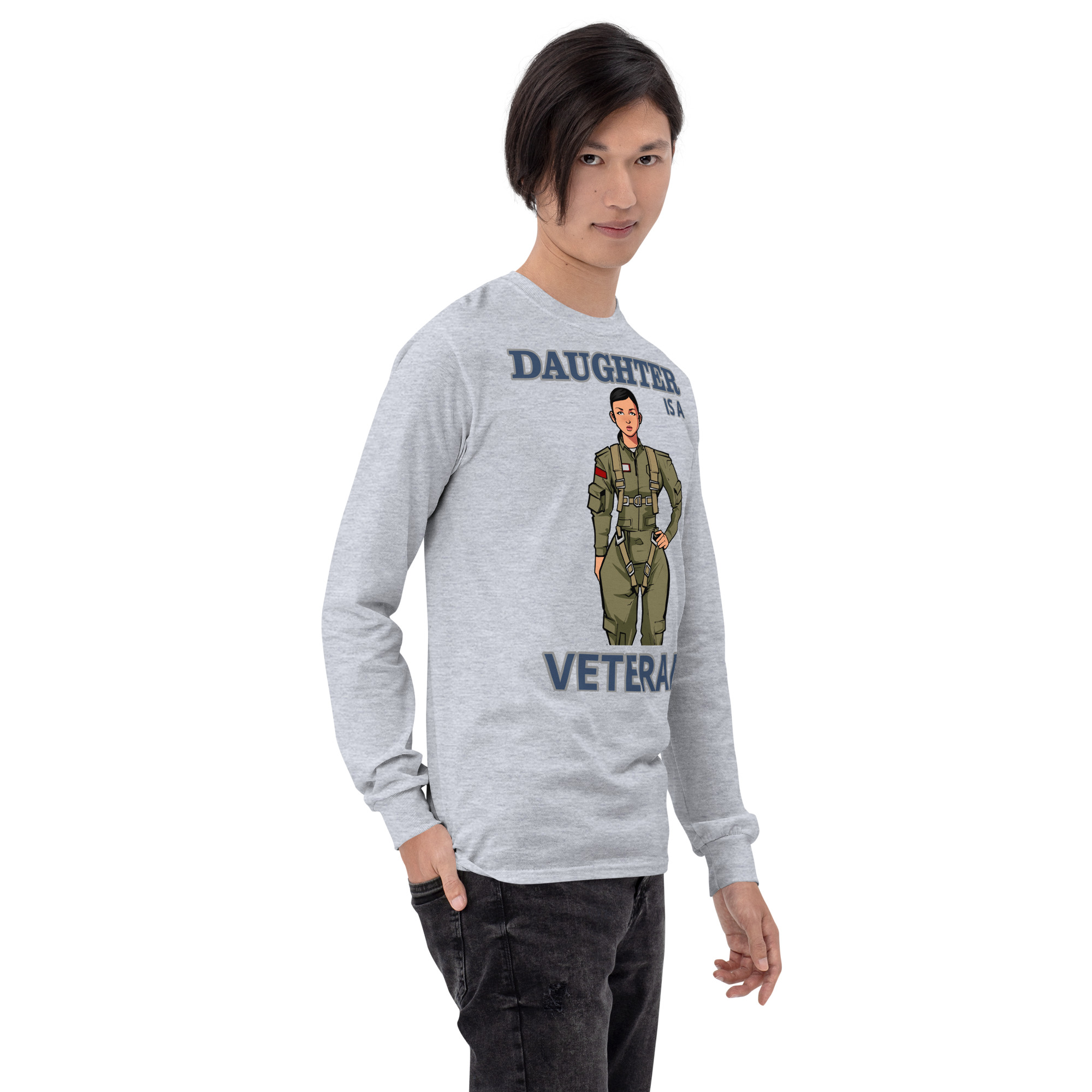DAUGHTER IS A VETERAN TOO FIFE Long Sleeve Shirt - Image 12