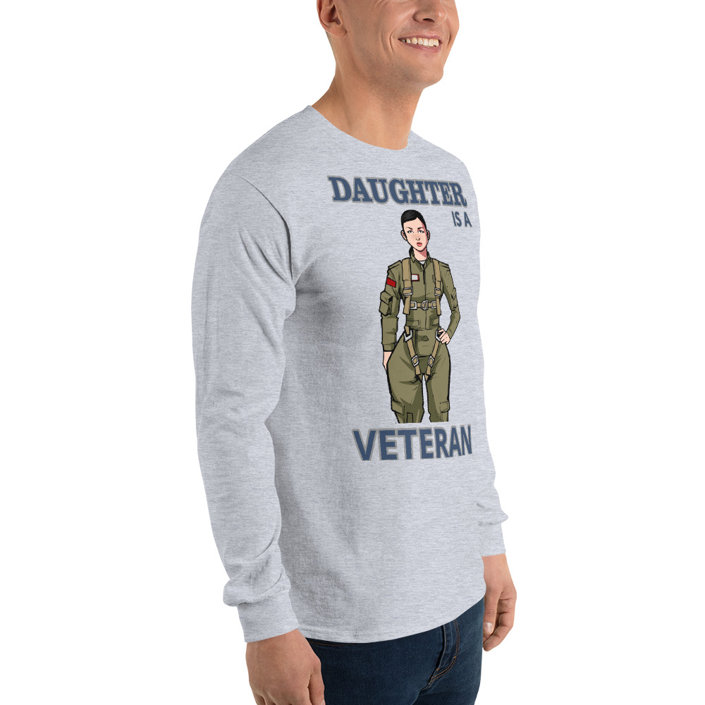 DAUGHTER IS A VETERAN TOO FIFE Long Sleeve Shirt - Image 12