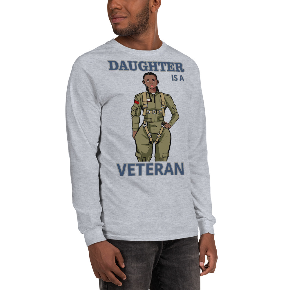 DAUGHTER IS A VETERAN TOO FIFE Long Sleeve Shirt - Image 12