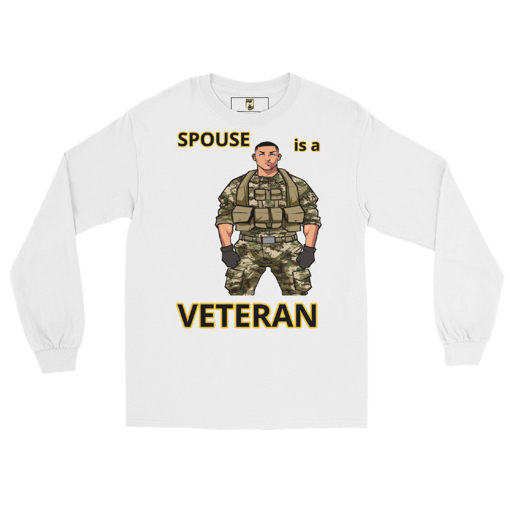 SPOUSE IS A VETERAN TOO FIFE Long Sleeve Shirt - Image 5