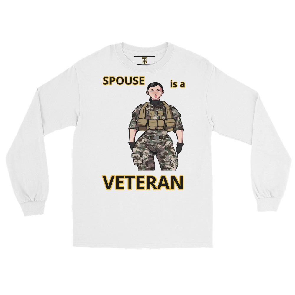 SPOUSE IS A VETERAN TOO FIFE Long Sleeve Shirt - Image 5