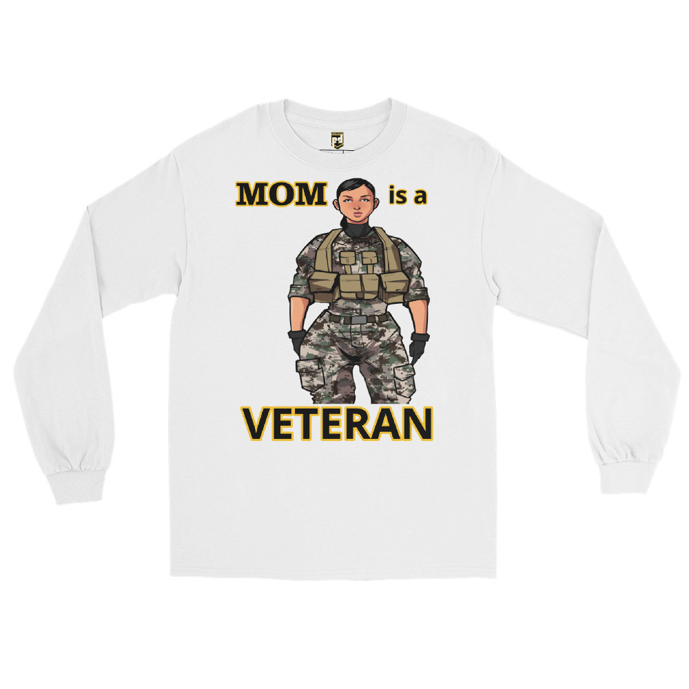 MOM IS A VETERAN TOO FIFE Long Sleeve Shirt - Image 5