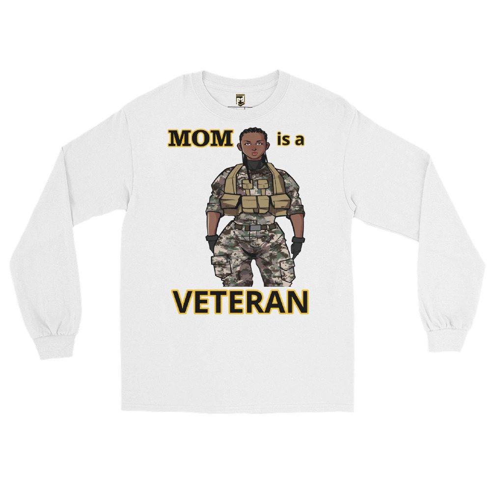 MOM IS A VETERAN TOO FIFE Long Sleeve Shirt - Image 5