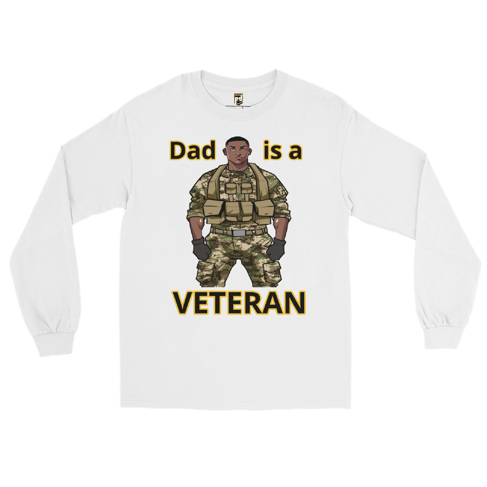 DAD IS A VETERAN TOO FIFE Long Sleeve Shirt - Image 5