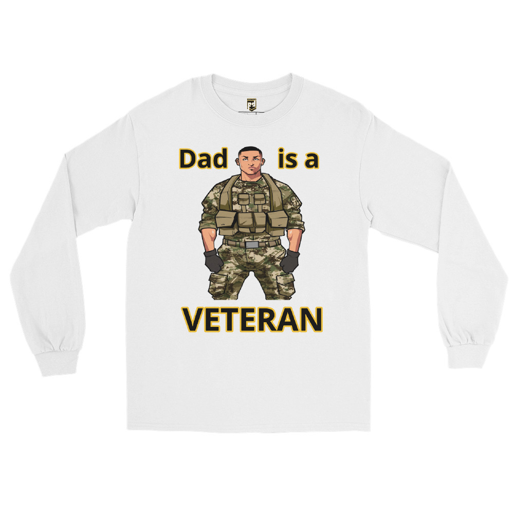 DAD IS A VETERAN TOO FIFE Long Sleeve Shirt - Image 5