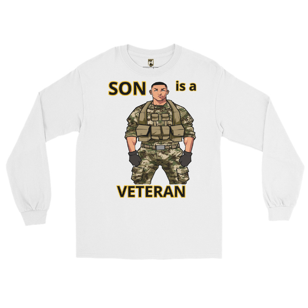 SON IS A VETERAN TOO FIFE Long Sleeve Shirt - Image 5