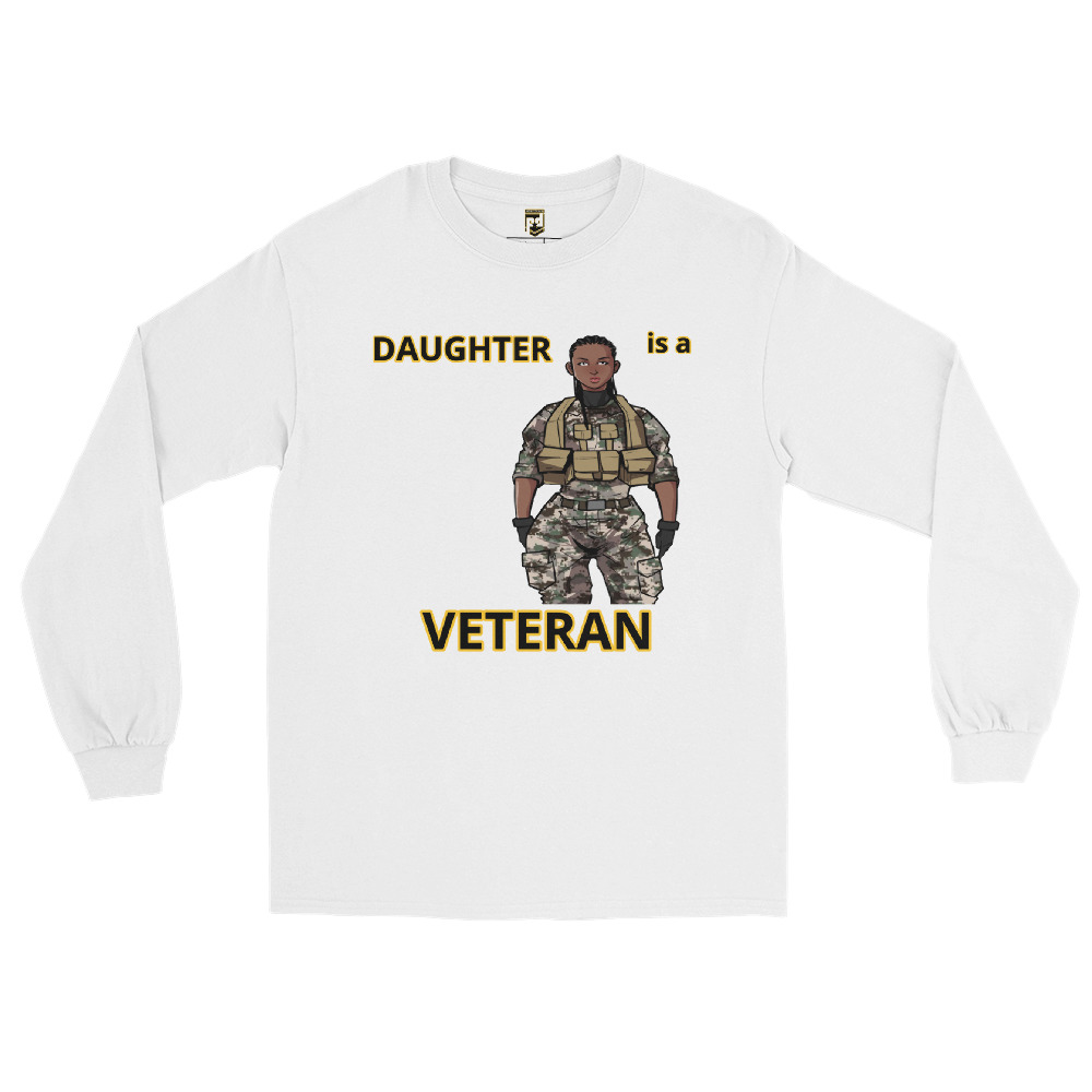 DAUGHTER IS A VETERAN TOO FIFE Long Sleeve Shirt - Image 5