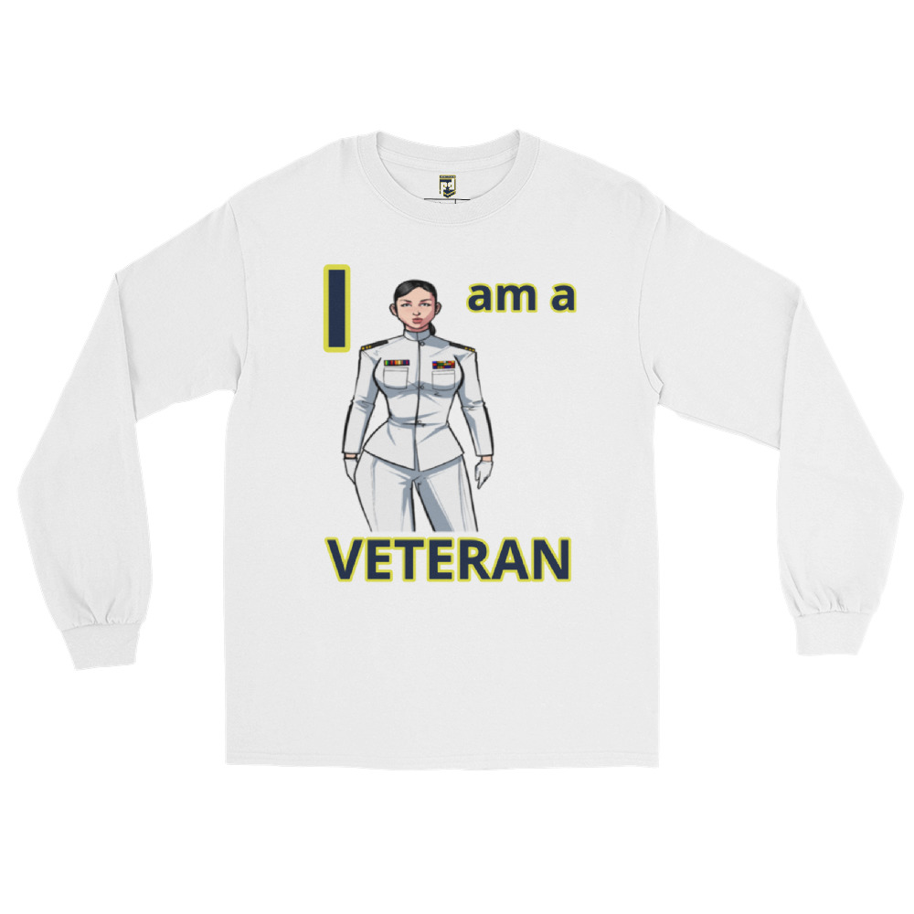 I AM A VETERAN TOO FIFE Long Sleeve Shirt - Image 5
