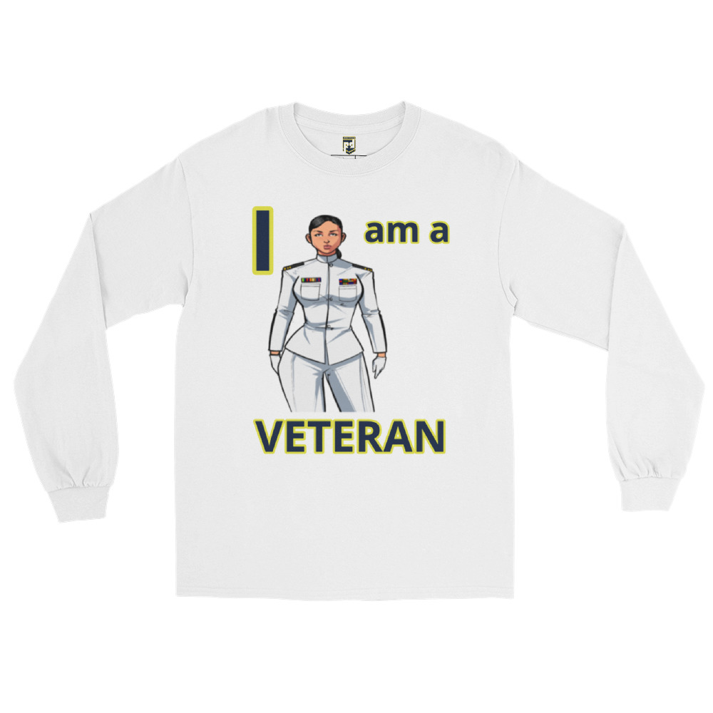 I AM A VETERAN TOO FIFE Long Sleeve Shirt - Image 5