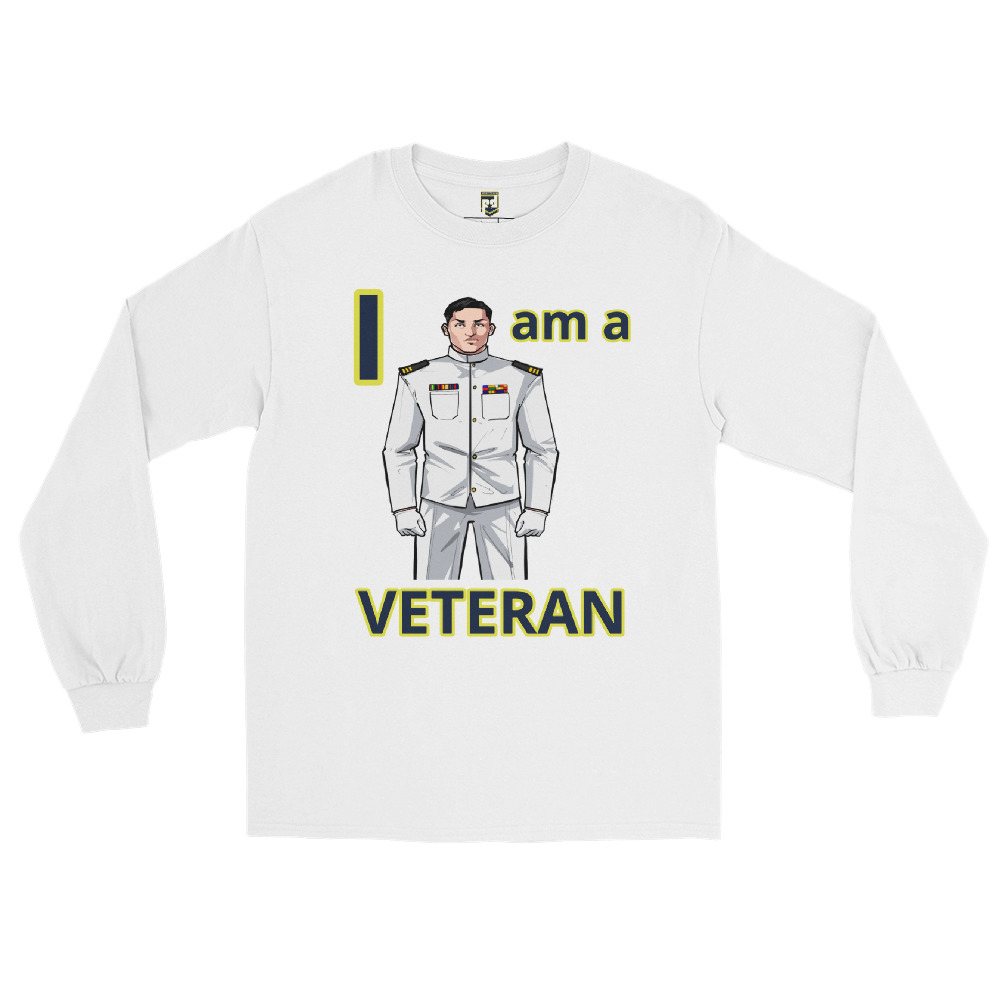I AM A VETERAN TOO FIFE Long Sleeve Shirt - Image 5