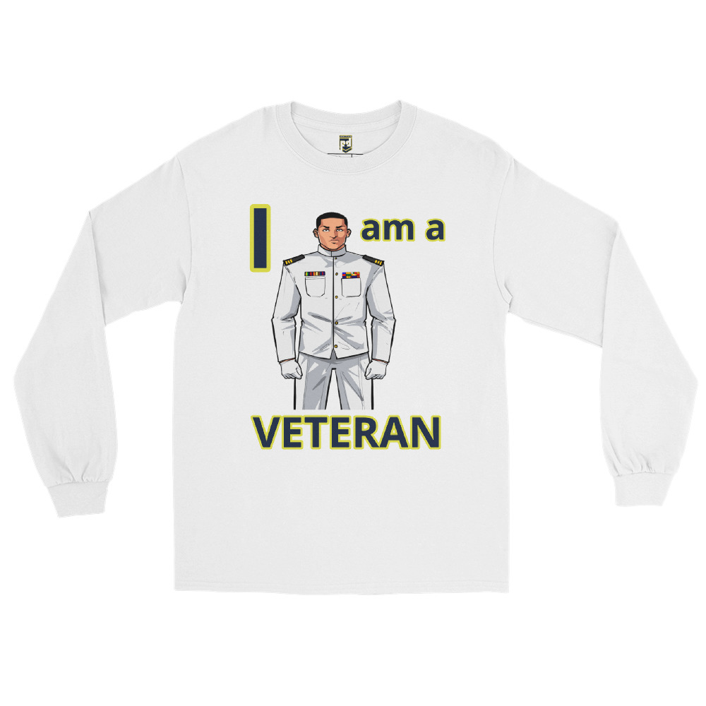 I AM A VETERAN TOO FIFE Long Sleeve Shirt - Image 5