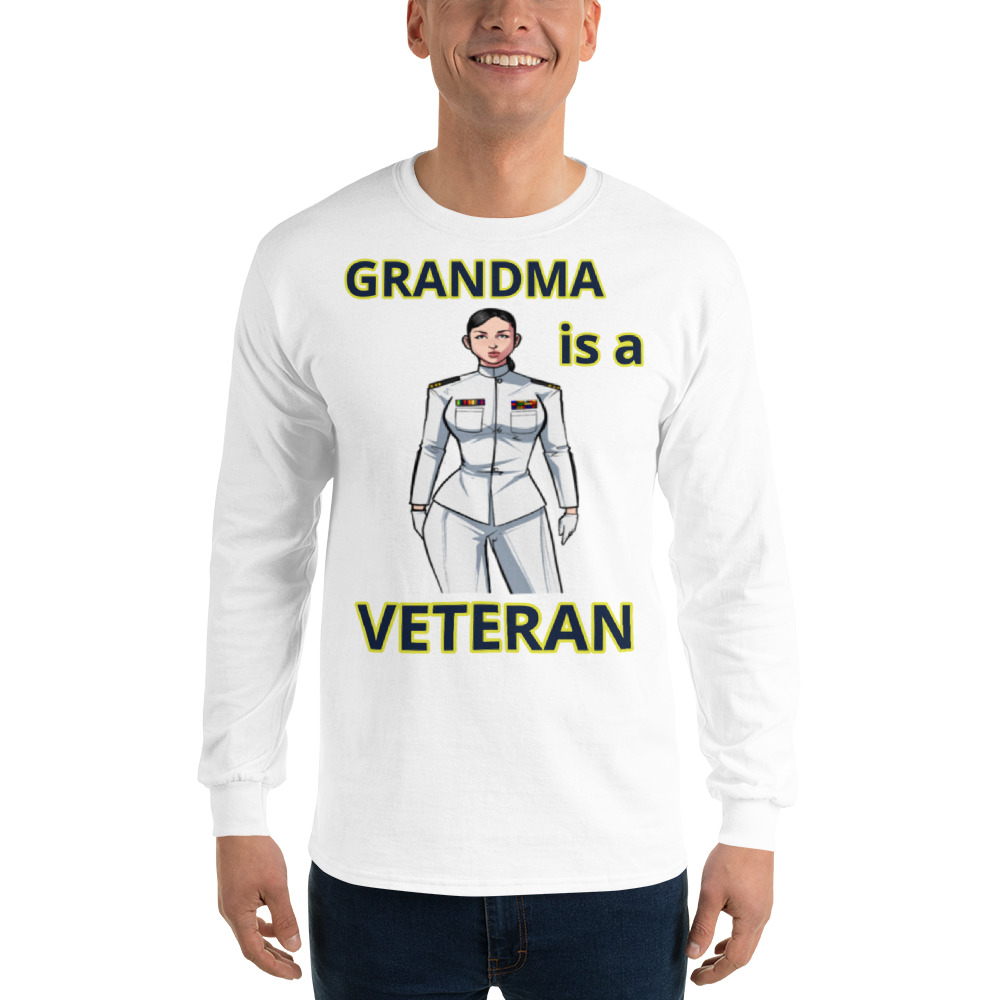 GRANDMA IS A VETERAN TOO FIFE Long Sleeve Shirt - Image 13